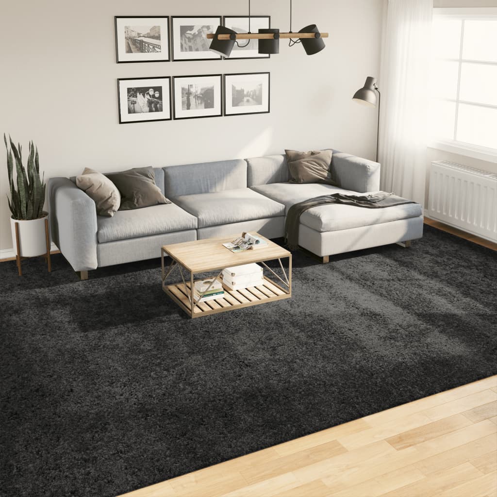 Tapis Shaggy Pamplona Poils Longs Moderne Anthracite-300 x 400 cm-La-Fabrique-Industrielle