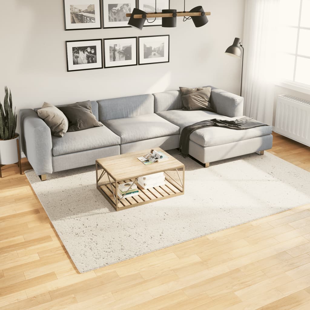 Tapis Shaggy Pamplona Poils Longs Moderne Crème-200 x 280 cm-La-Fabrique-Industrielle
