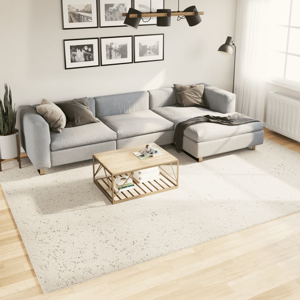 Tapis Shaggy Pamplona Poils Longs Moderne Crème-240 x 340 cm-La-Fabrique-Industrielle