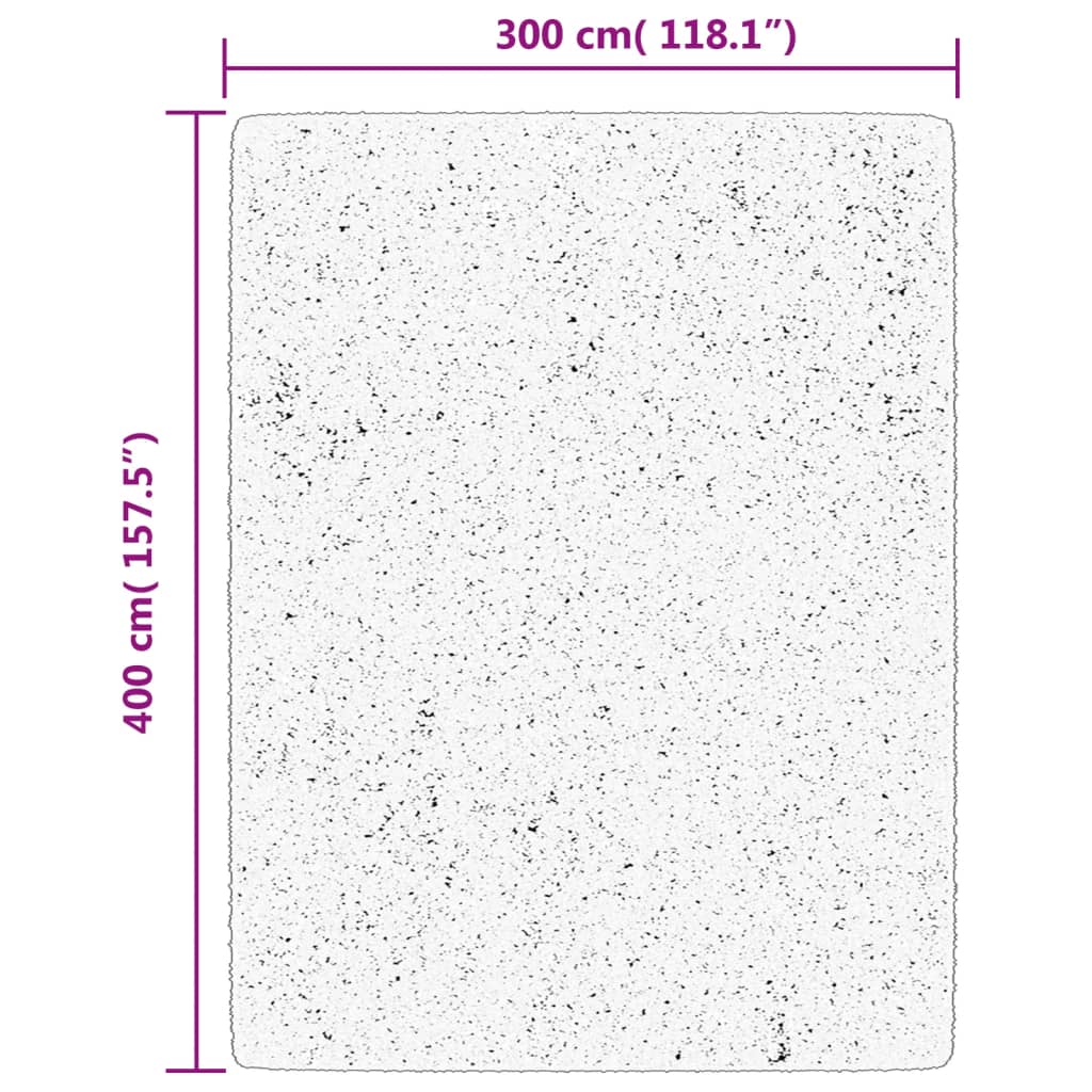 Tapis Shaggy Pamplona Poils Longs Moderne Crème-La-Fabrique-Industrielle