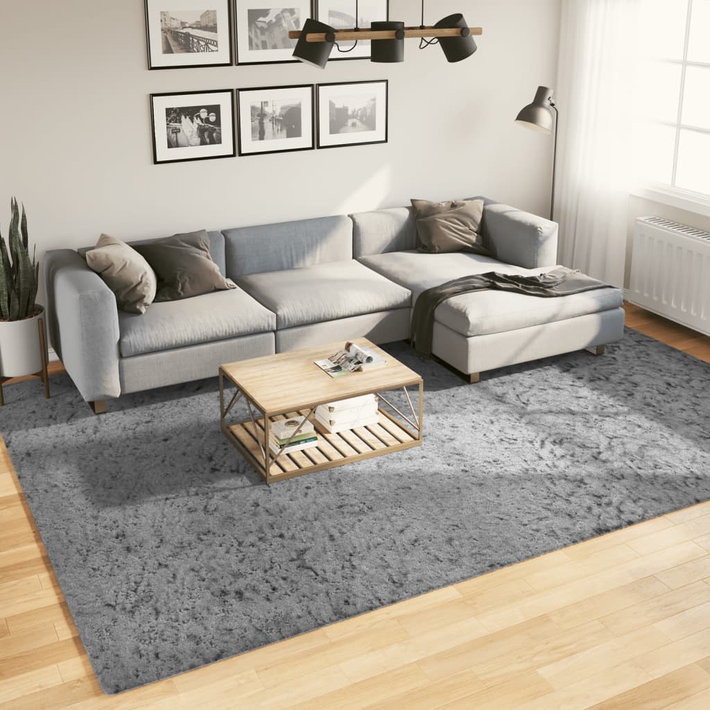 Tapis Shaggy Pamplona Poils Longs Moderne Gris-240 x 340 cm-La-Fabrique-Industrielle