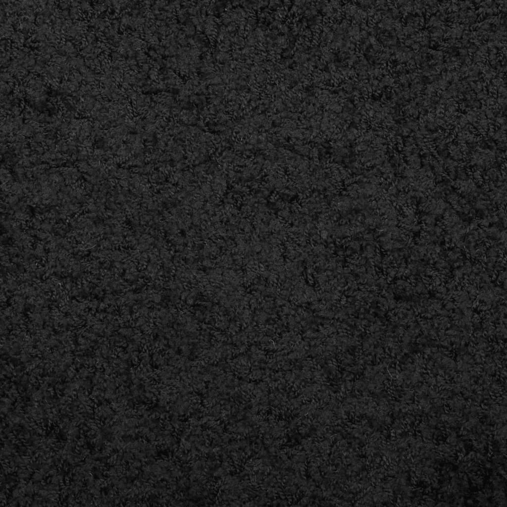 Tapis Shaggy Pamplona Poils Longs Moderne Noir-La-Fabrique-Industrielle