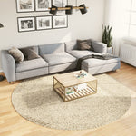 Tapis Shaggy Pamplona Poils Longs Moderne Ø 240 Cm Doré-? 240 cm-La-Fabrique-Industrielle