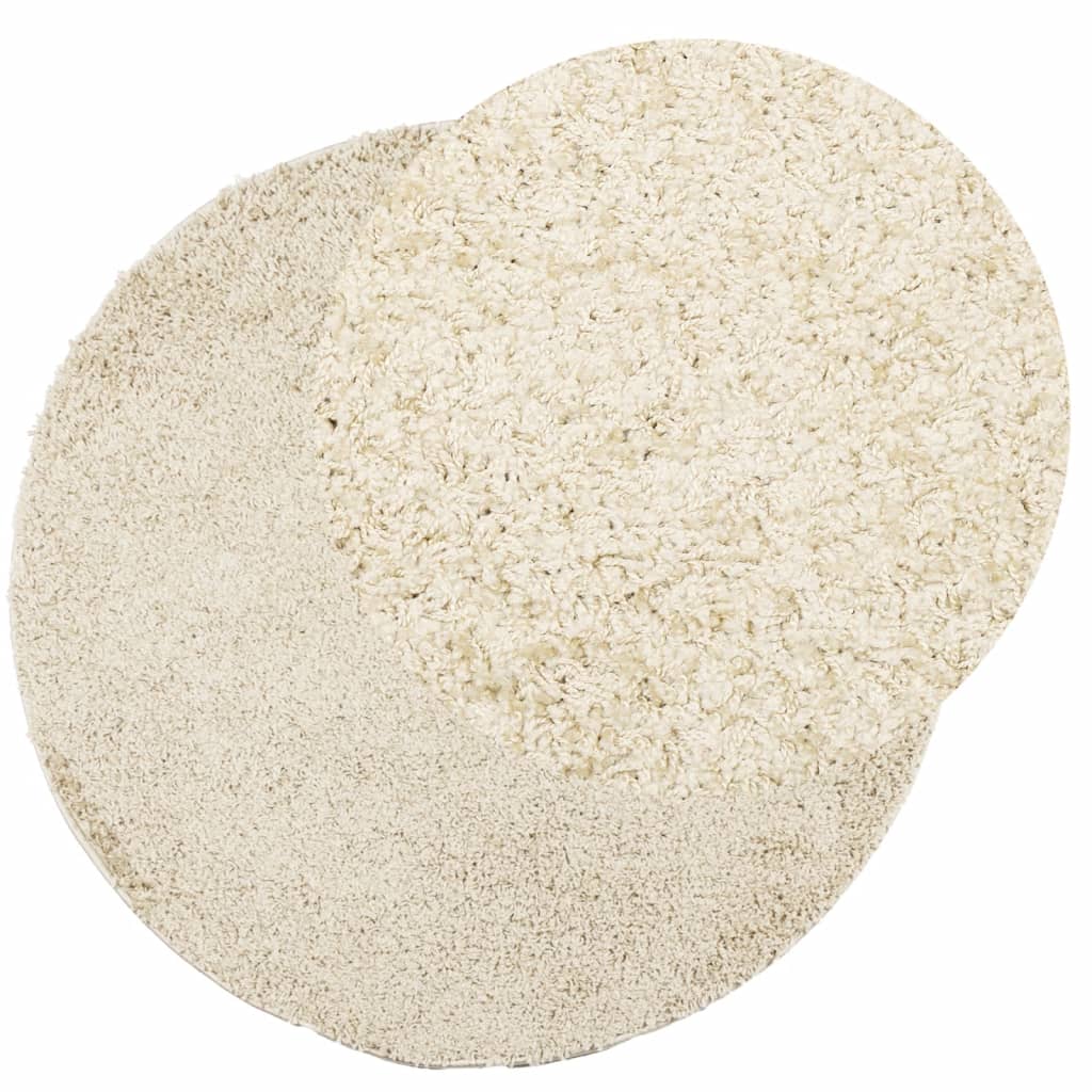Tapis Shaggy Pamplona Poils Longs Moderne Ø 240 Cm Doré-La-Fabrique-Industrielle