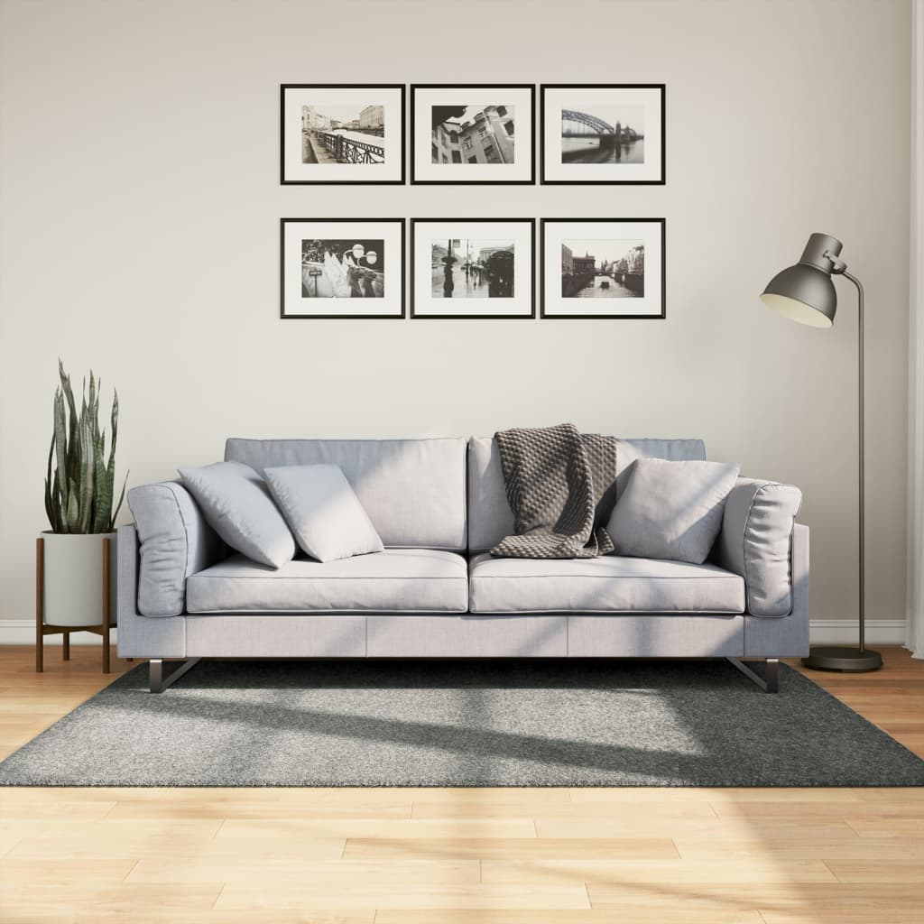 Tapis Shaggy Pamplona Poils Longs Moderne Vert-120 x 170 cm-La-Fabrique-Industrielle
