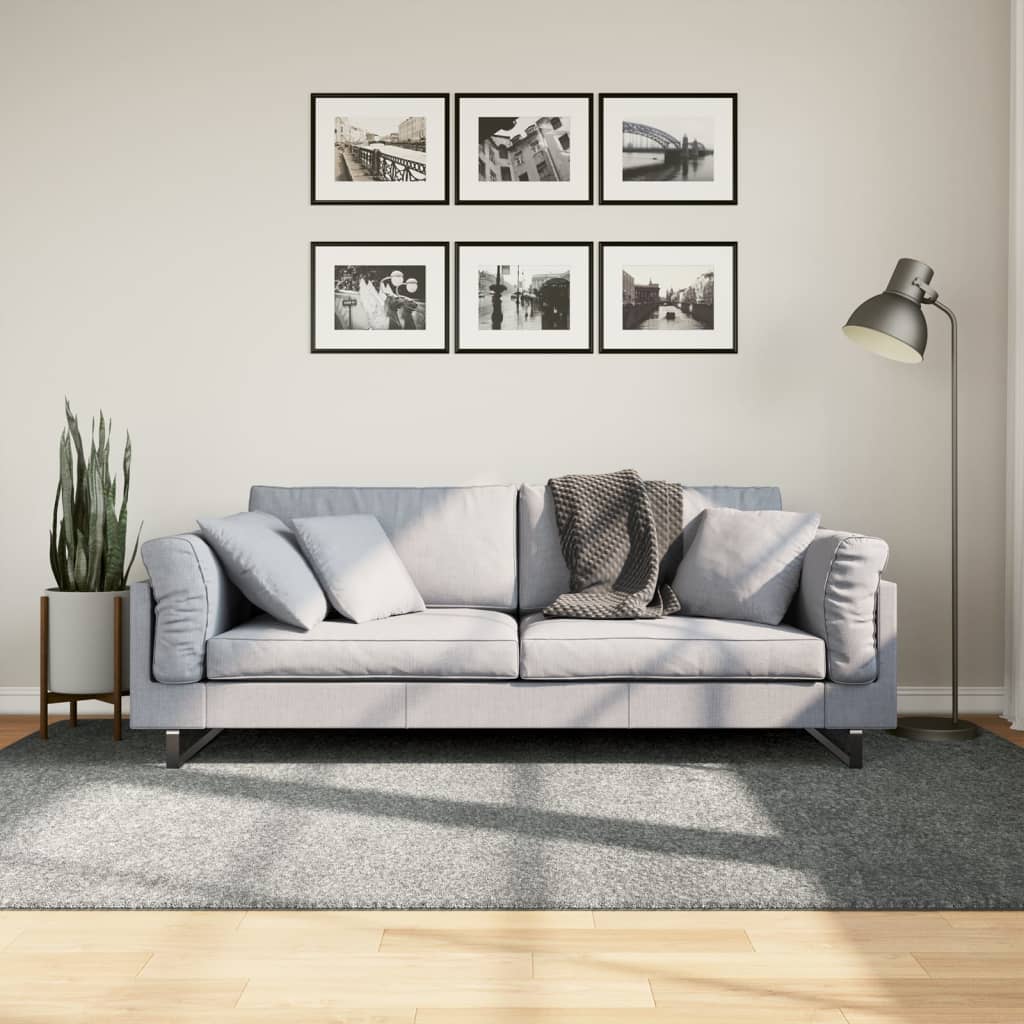 Tapis Shaggy Pamplona Poils Longs Moderne Vert-160 x 230 cm-La-Fabrique-Industrielle