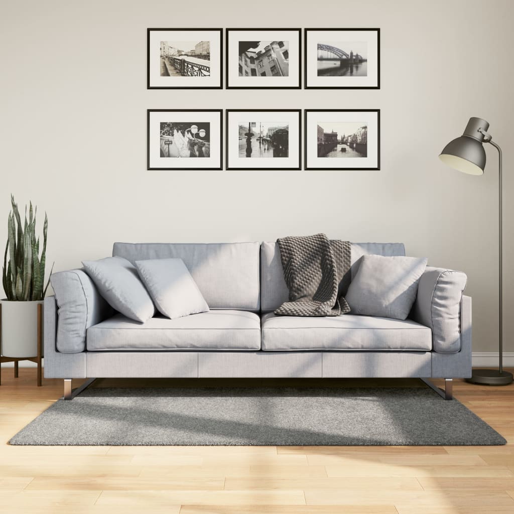 Tapis Shaggy Pamplona Poils Longs Moderne Vert-80 x 150 cm-La-Fabrique-Industrielle