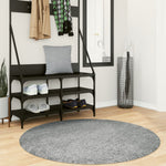 Tapis Shaggy Pamplona Poils Longs Moderne Vert-Ø 120 cm-La-Fabrique-Industrielle