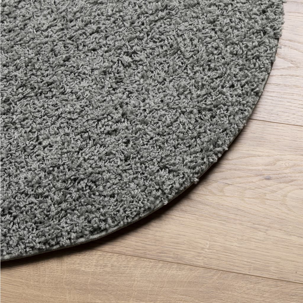 Tapis Shaggy Pamplona Poils Longs Moderne Vert-La-Fabrique-Industrielle
