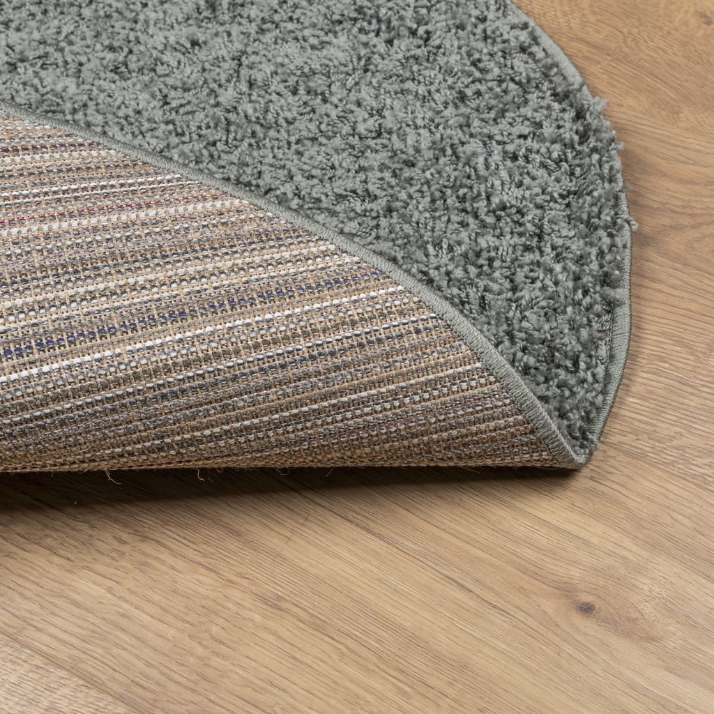 Tapis Shaggy Pamplona Poils Longs Moderne Vert-La-Fabrique-Industrielle