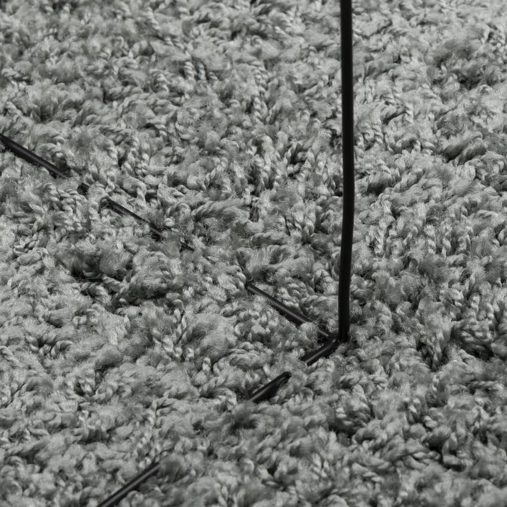 Tapis Shaggy Pamplona Poils Longs Moderne Vert-La-Fabrique-Industrielle