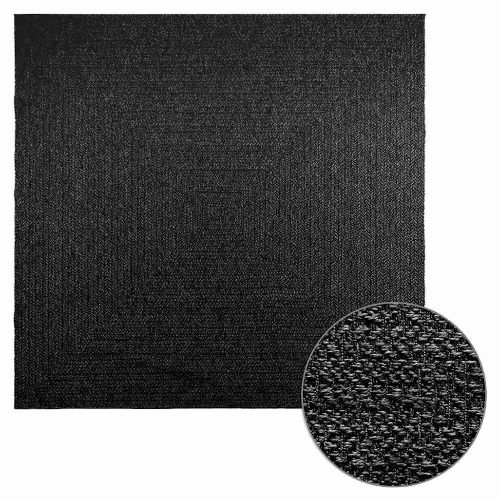 Tapis Zizur Aspect De Jute Intérieur Extérieur Anthracite-Rectangulaire-240 x 240 cm-La-Fabrique-Industrielle