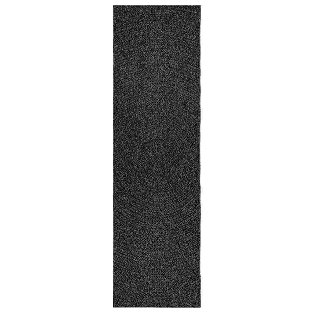 Tapis Zizur Aspect De Jute Intérieur Extérieur Anthracite-La-Fabrique-Industrielle