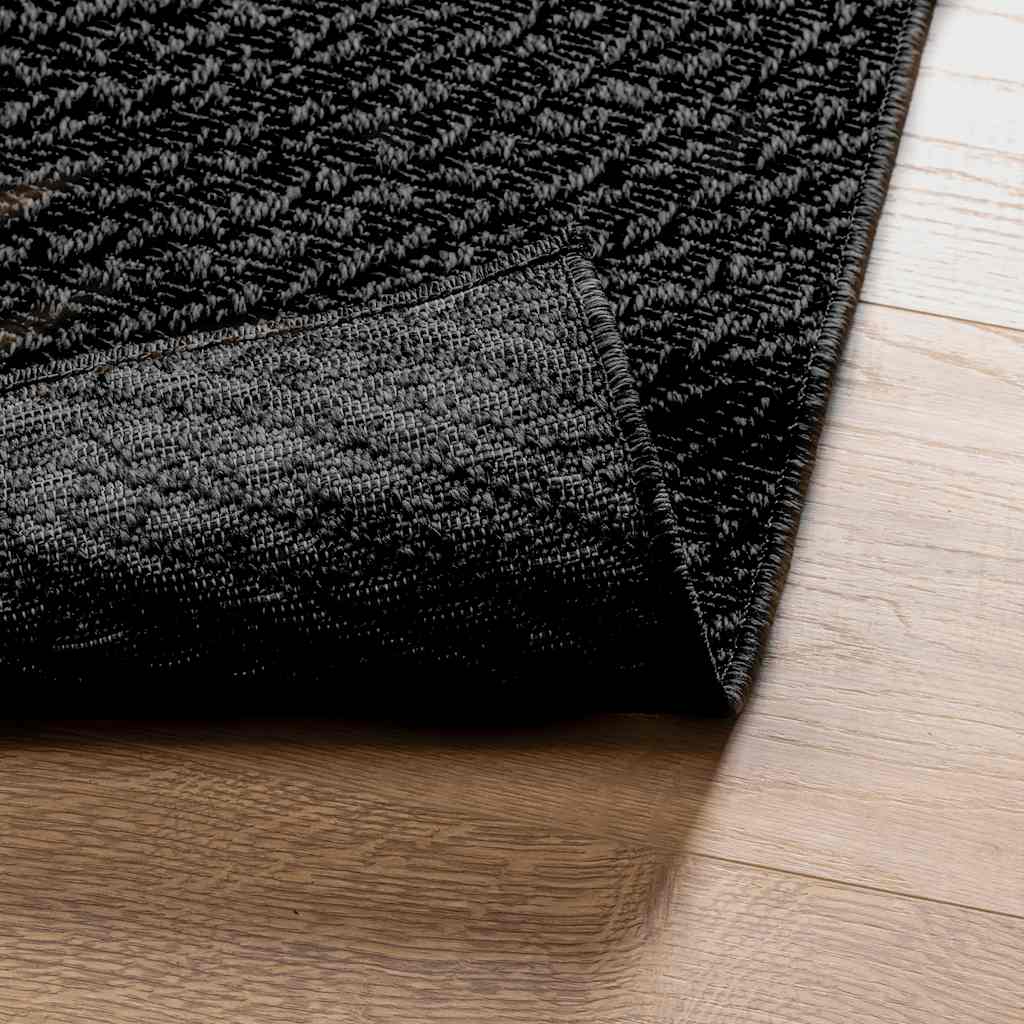 Tapis Zizur Aspect De Jute Intérieur Extérieur Anthracite-La-Fabrique-Industrielle