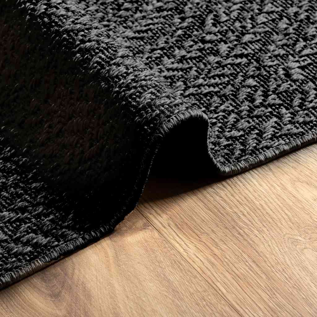 Tapis Zizur Aspect De Jute Intérieur Extérieur Anthracite-La-Fabrique-Industrielle