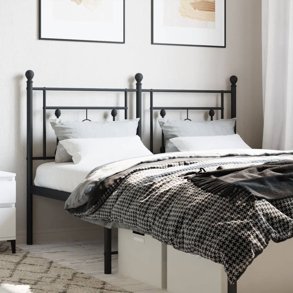 Tête de Lit 160 cm en Acier Style Industriel-Noir-1-140 cm-La-Fabrique-Industrielle