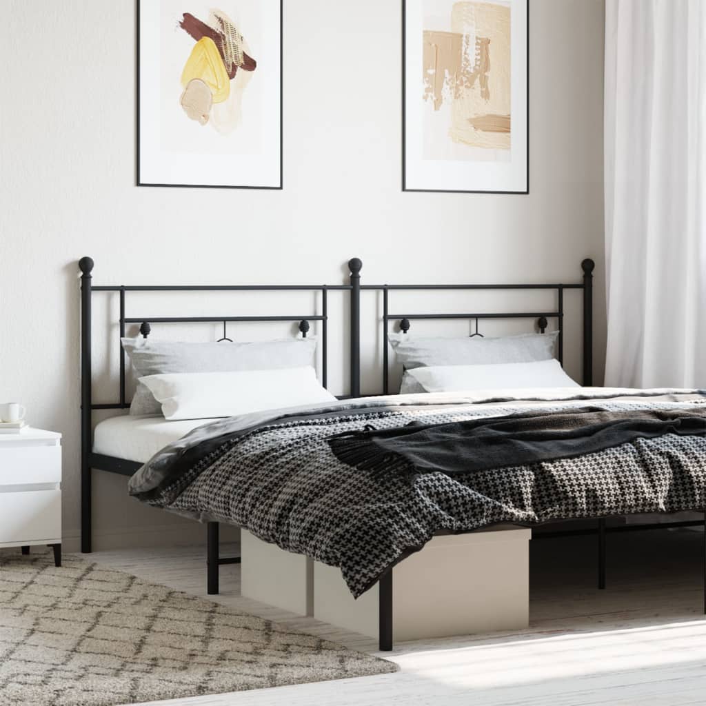Tête de Lit 160 cm en Acier Style Industriel-Noir-1-193 cm-La-Fabrique-Industrielle
