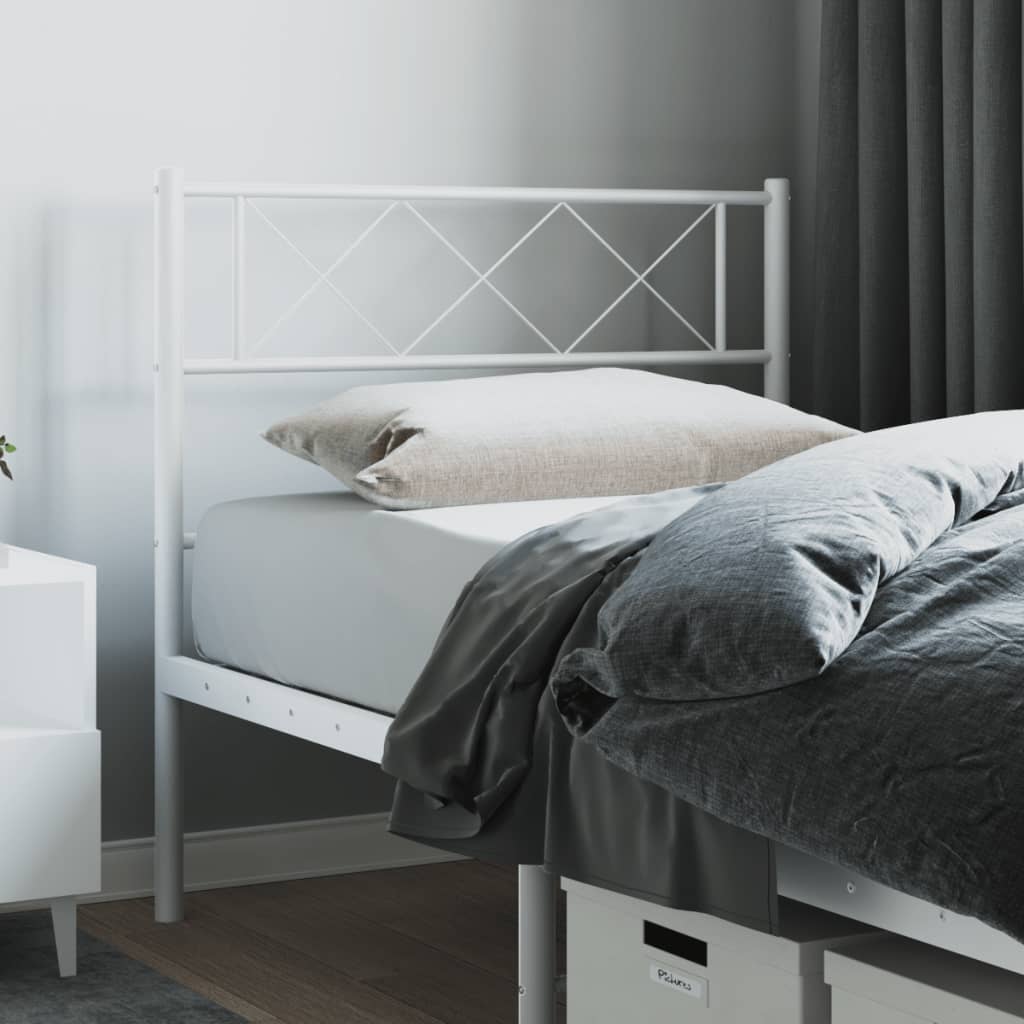 Tête de Lit Élégante en Métal Industriel-Blanc-1-107 cm-La-Fabrique-Industrielle