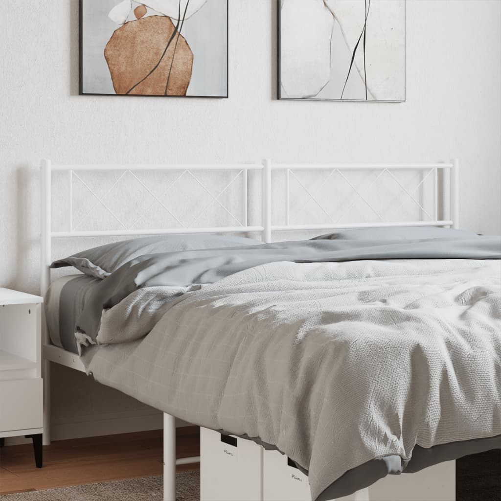 Tête de Lit Élégante en Métal Industriel-Blanc-1-120 cm-La-Fabrique-Industrielle