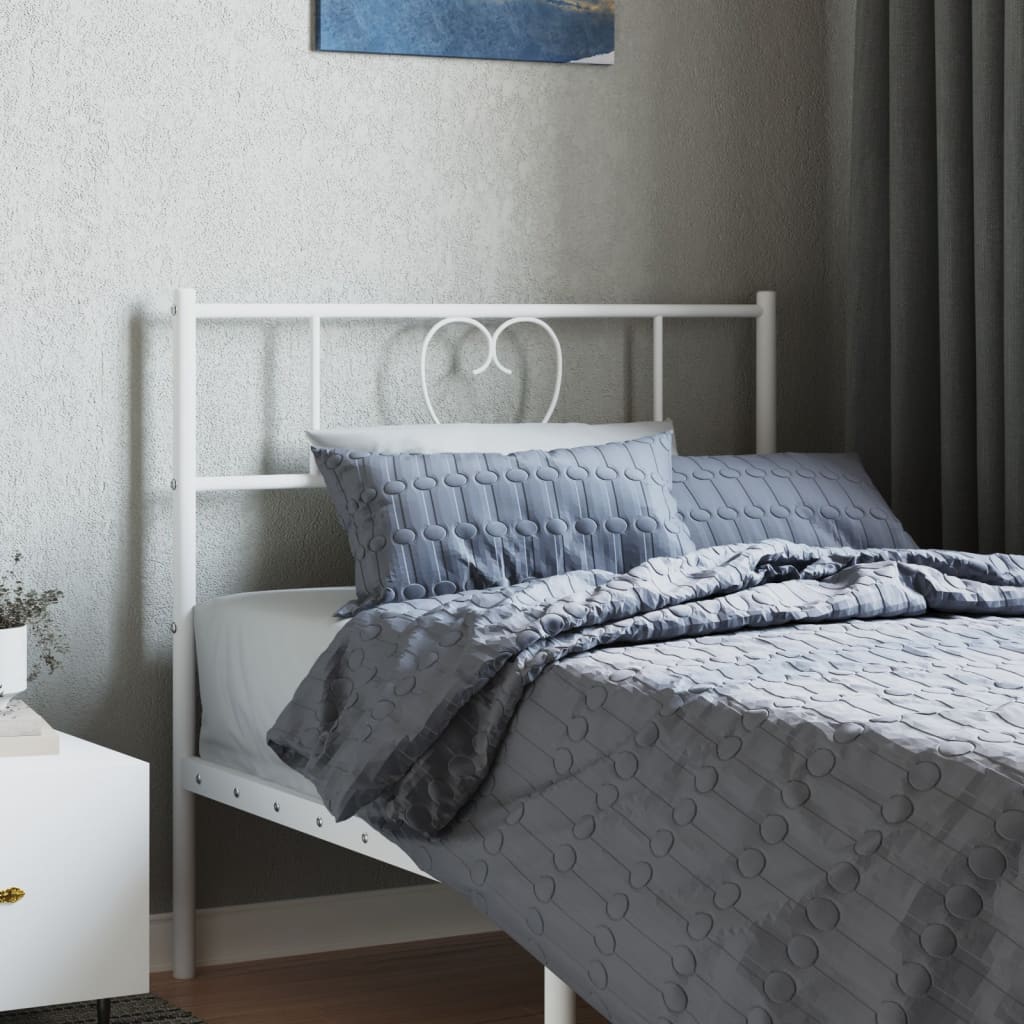 Tête de Lit Industrielle en Acier Moderne-Blanc-1-107 cm-La-Fabrique-Industrielle