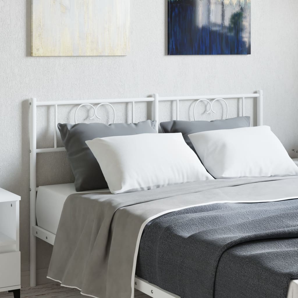 Tête de Lit Industrielle en Acier Moderne-Blanc-1-160 cm-La-Fabrique-Industrielle