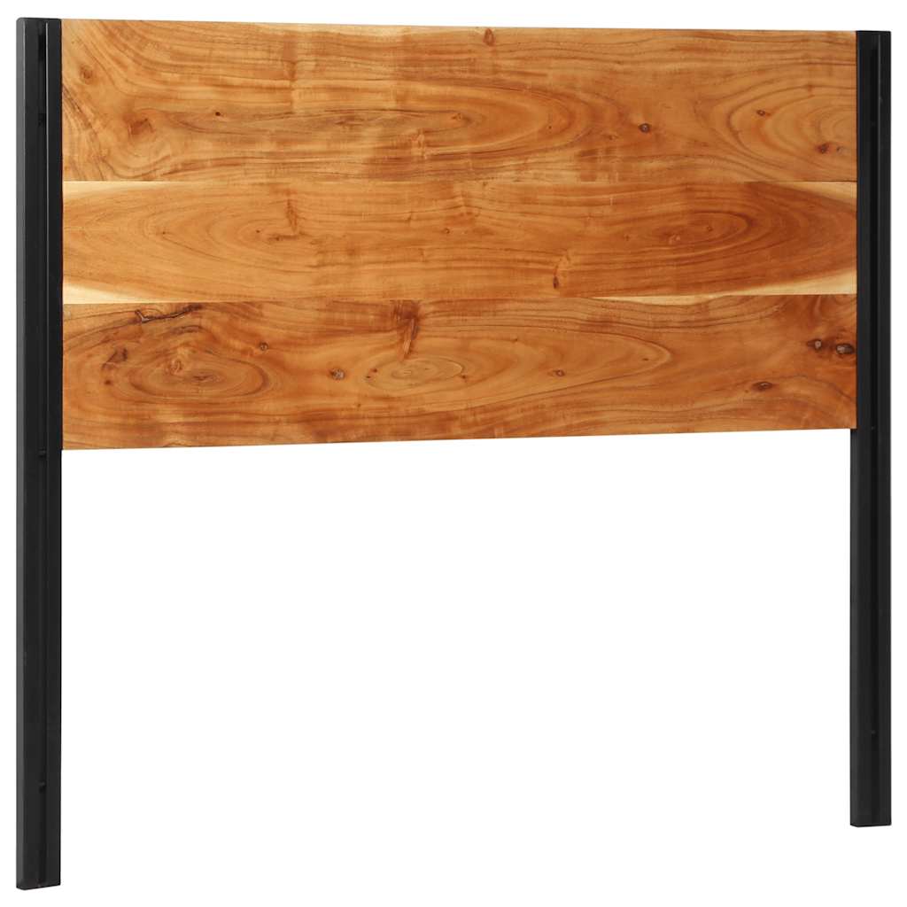 Tête de Lit Industrielle en Bois et Métal-Bois d'acacia massif-1-120 cm-La-Fabrique-Industrielle