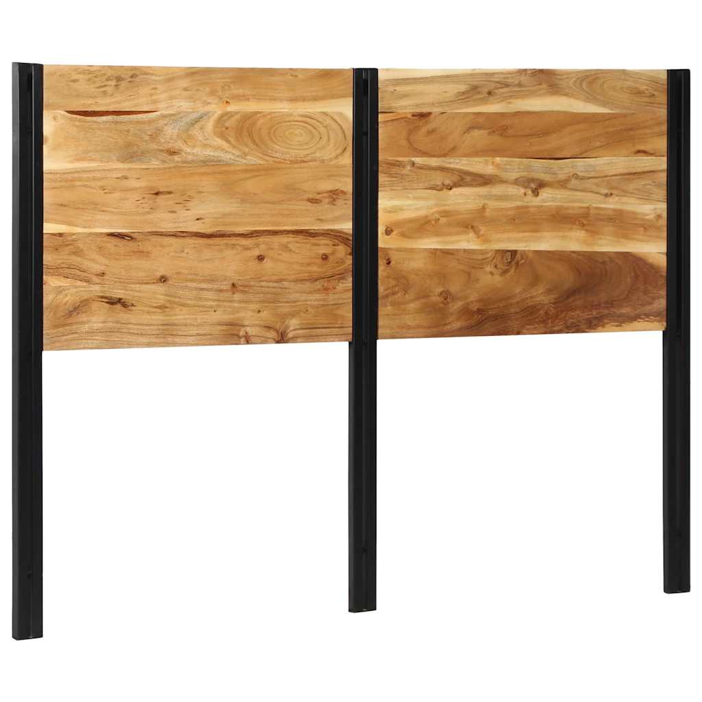 Tête de Lit Industrielle en Bois et Métal-Bois d'acacia massif-1-140 cm-La-Fabrique-Industrielle