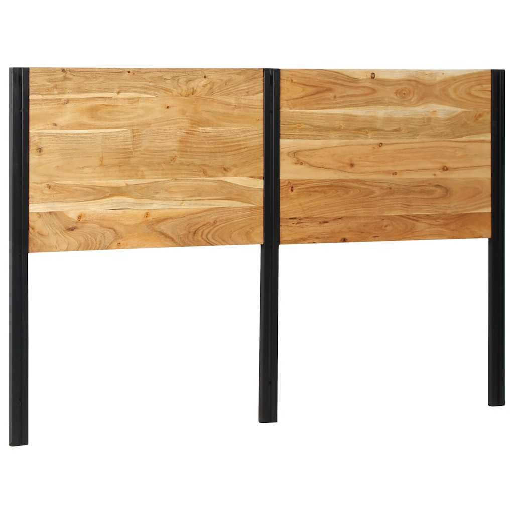 Tête de Lit Industrielle en Bois et Métal-Bois d'acacia massif-1-160 cm-La-Fabrique-Industrielle