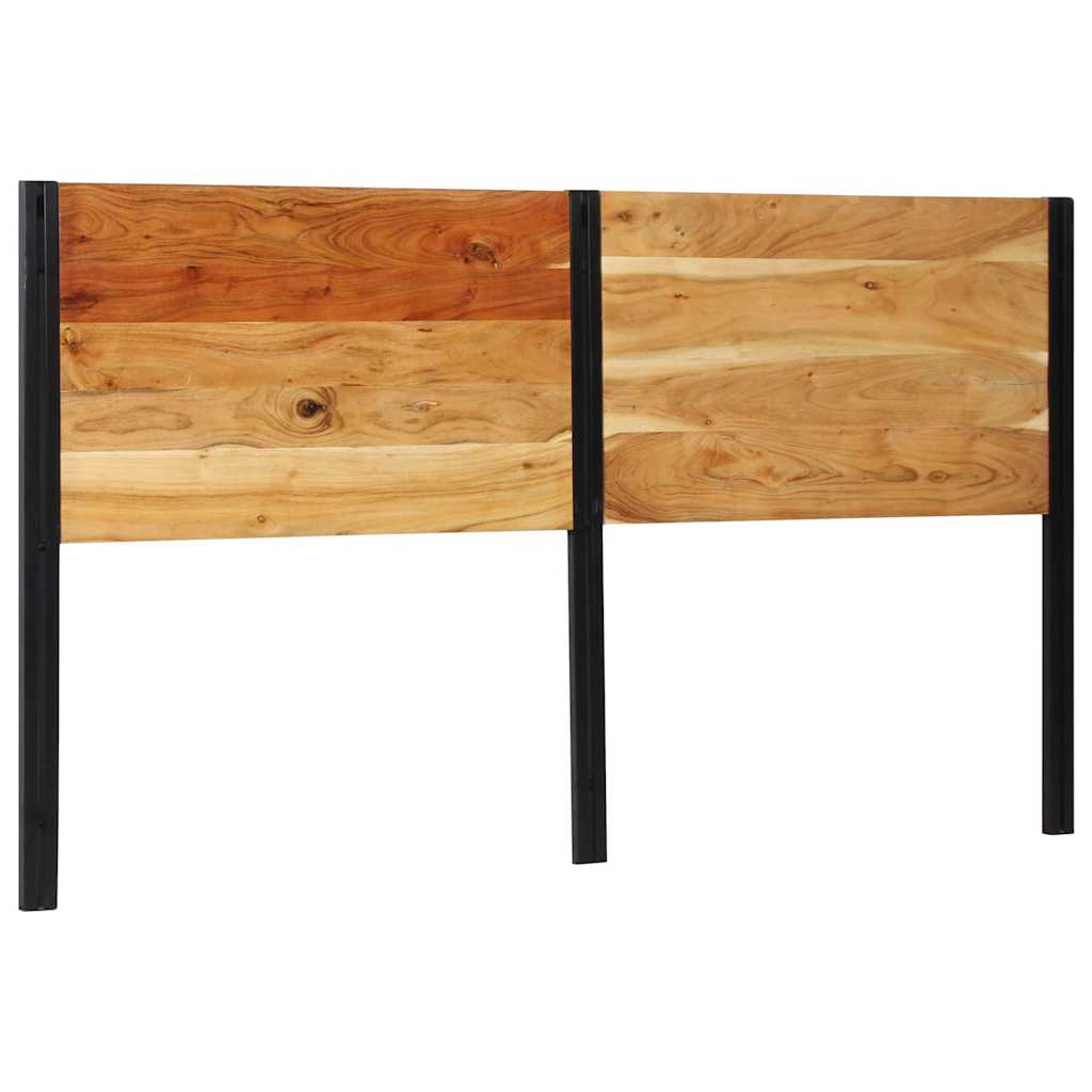 Tête de Lit Industrielle en Bois et Métal-Bois d'acacia massif-1-180 cm-La-Fabrique-Industrielle