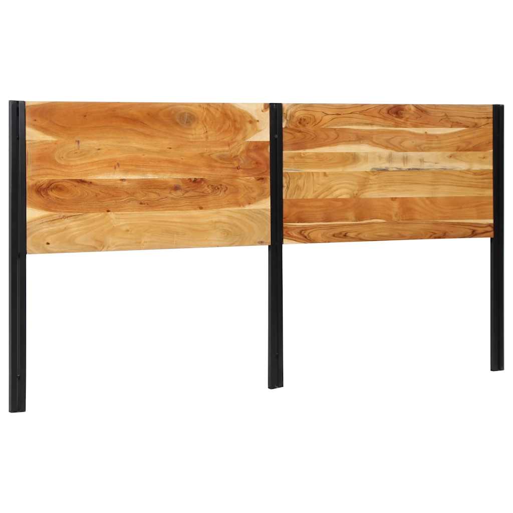 Tête de Lit Industrielle en Bois et Métal-Bois d'acacia massif-1-200 cm-La-Fabrique-Industrielle
