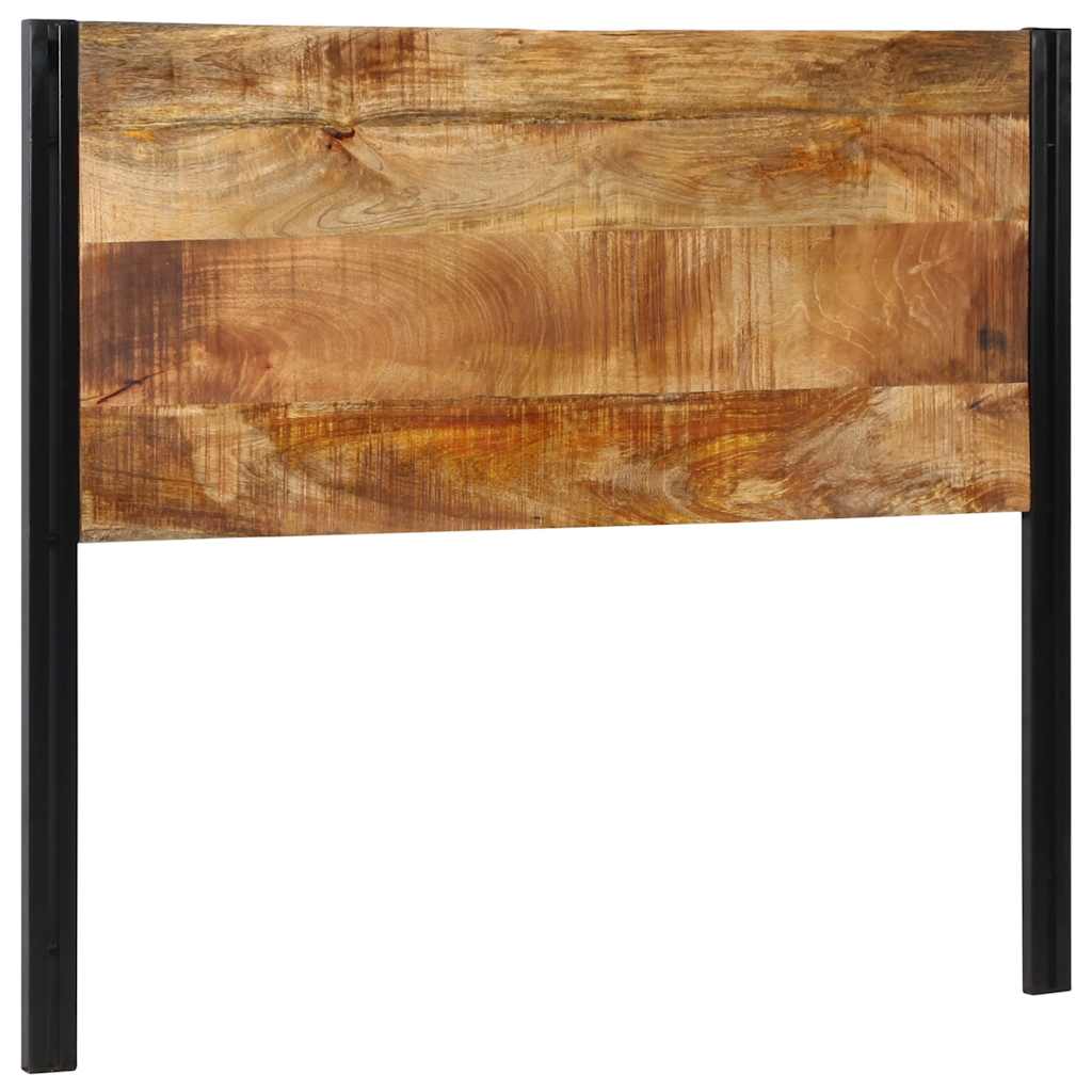 Tête de Lit Industrielle en Bois et Métal-bois de manguier massif-1-120 cm-La-Fabrique-Industrielle