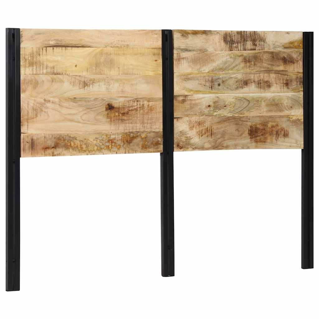 Tête de Lit Industrielle en Bois et Métal-bois de manguier massif-1-140 cm-La-Fabrique-Industrielle