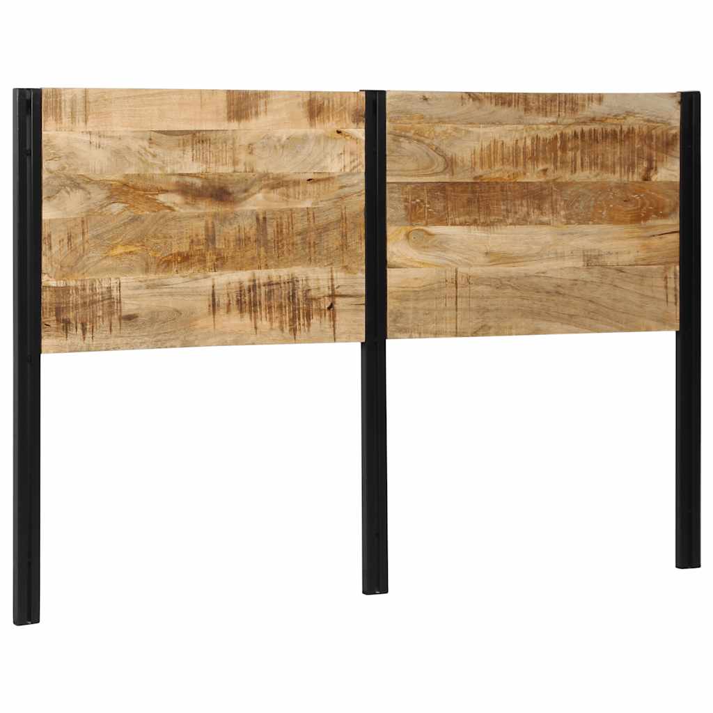 Tête de Lit Industrielle en Bois et Métal-bois de manguier massif-1-160 cm-La-Fabrique-Industrielle