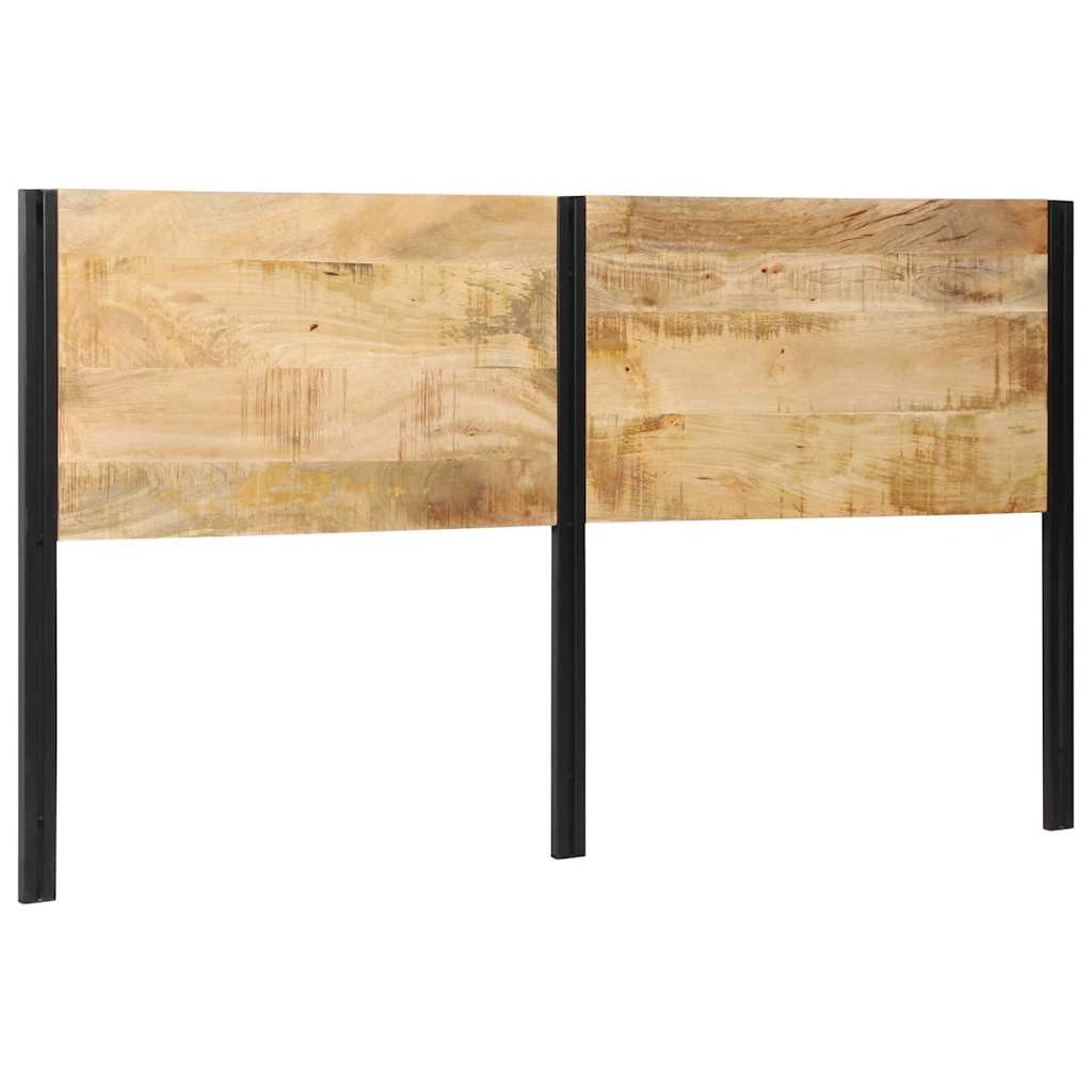 Tête de Lit Industrielle en Bois et Métal-bois de manguier massif-1-180 cm-La-Fabrique-Industrielle
