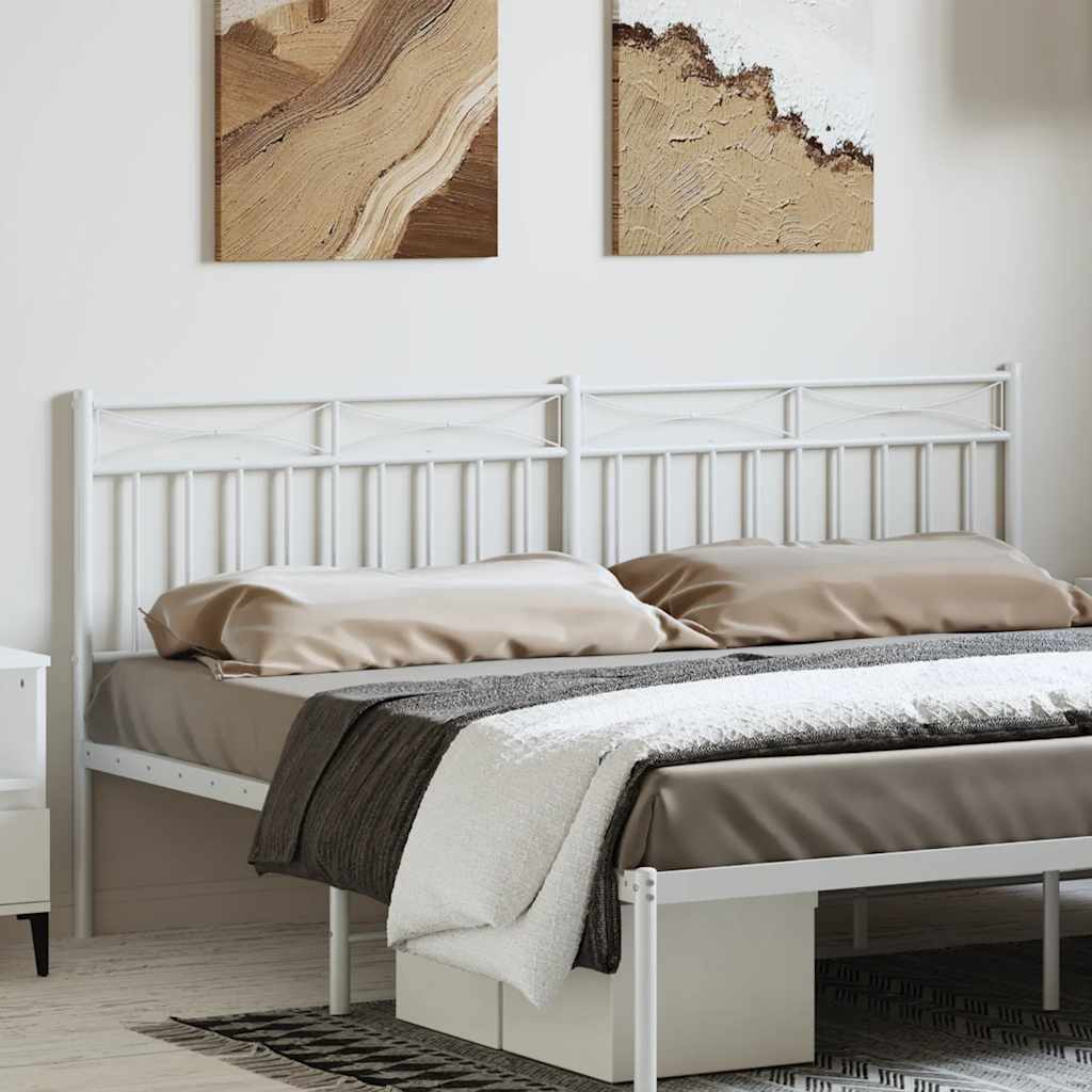 Tête de Lit Industrielle en Métal 140 cm-Blanc-1-180 cm-La-Fabrique-Industrielle