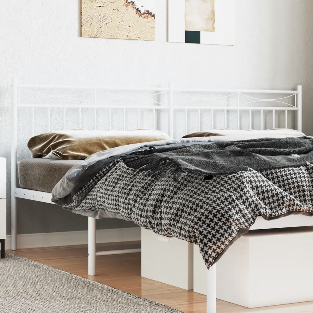 Tête de Lit Industrielle en Métal 140 cm-Blanc-1-200 cm-La-Fabrique-Industrielle