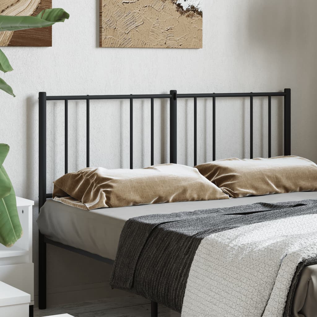 Tête de Lit Industrielle en Métal Blanc-Noir-1-135 cm-La-Fabrique-Industrielle