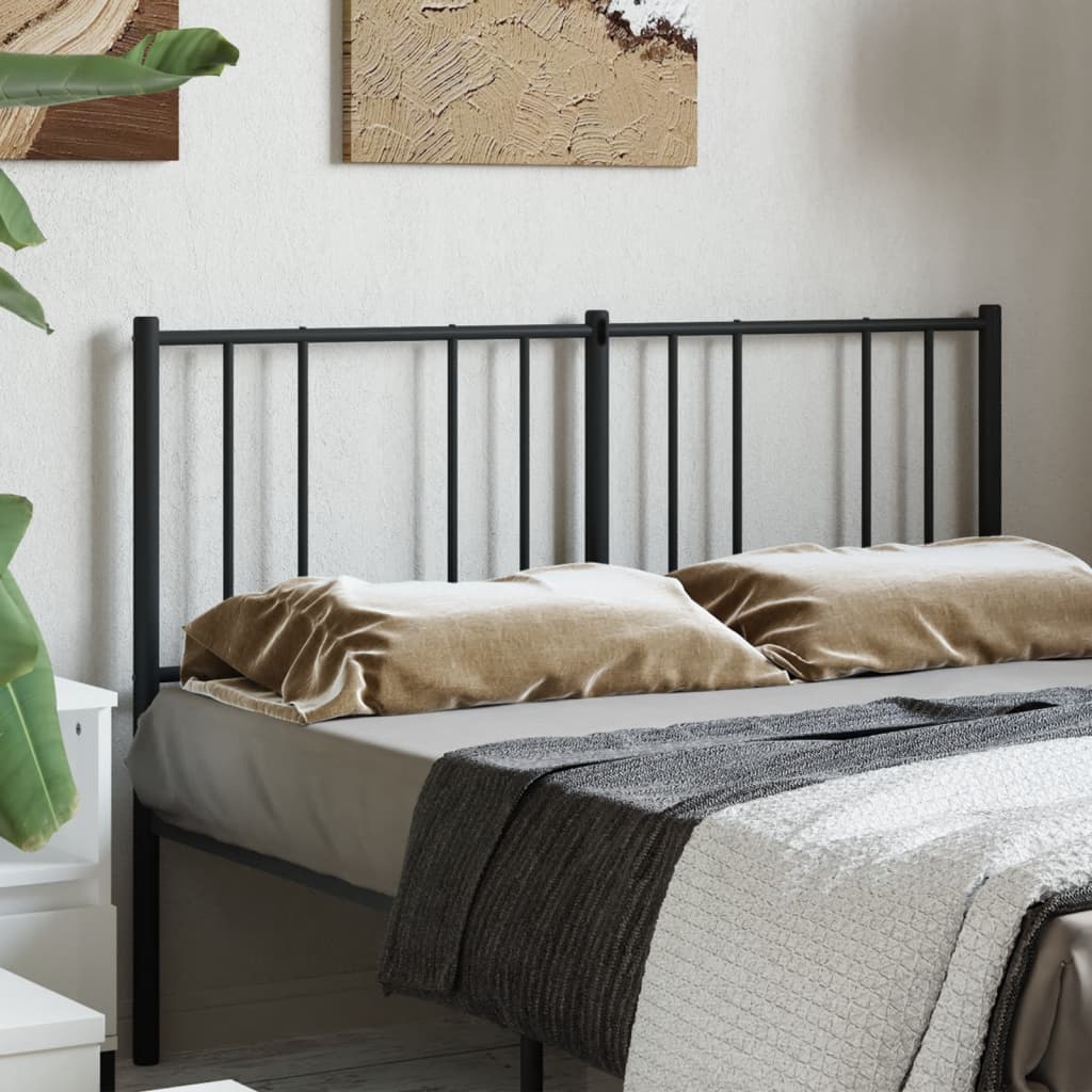 Tête de Lit Industrielle en Métal Blanc-Noir-1-140 cm-La-Fabrique-Industrielle
