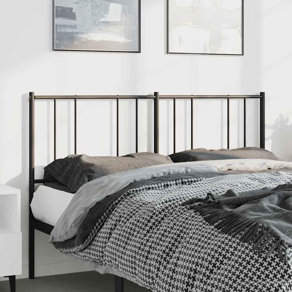 Tête de Lit Industrielle en Métal Blanc-Noir-1-150 cm-La-Fabrique-Industrielle