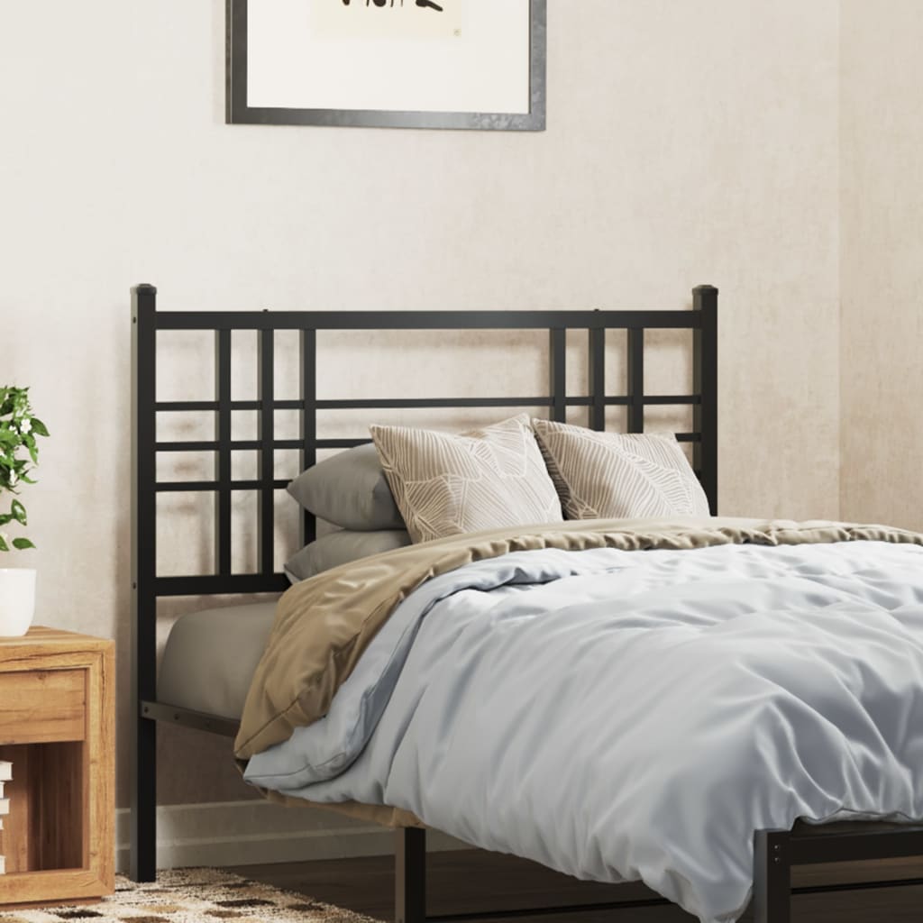 Tête de Lit Industrielle en Métal Noir 90 Cm-Noir-1-90 cm-La-Fabrique-Industrielle