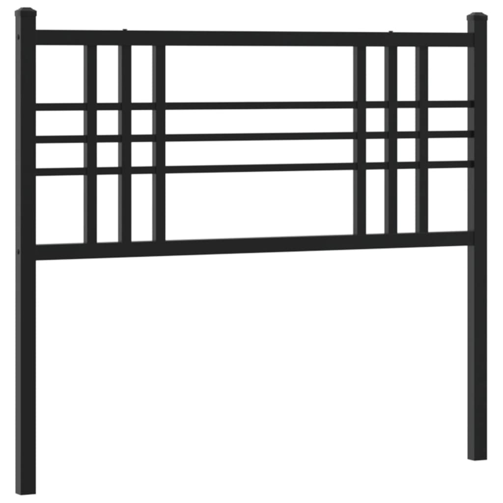 Tête de Lit Industrielle en Métal Noir 90 Cm-La-Fabrique-Industrielle