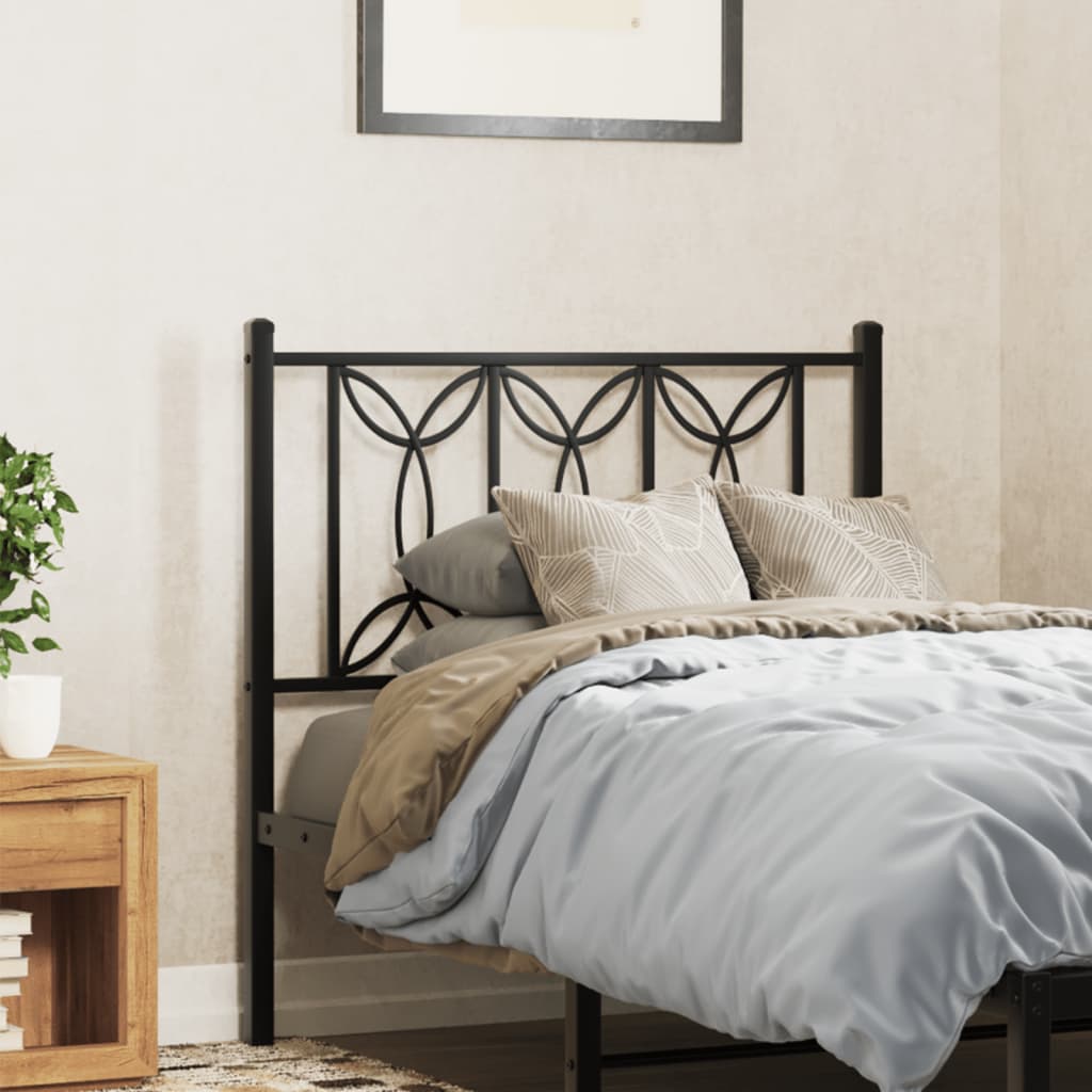 Tête de Lit Industrielle en Métal Noir-Noir-1-90 cm-La-Fabrique-Industrielle