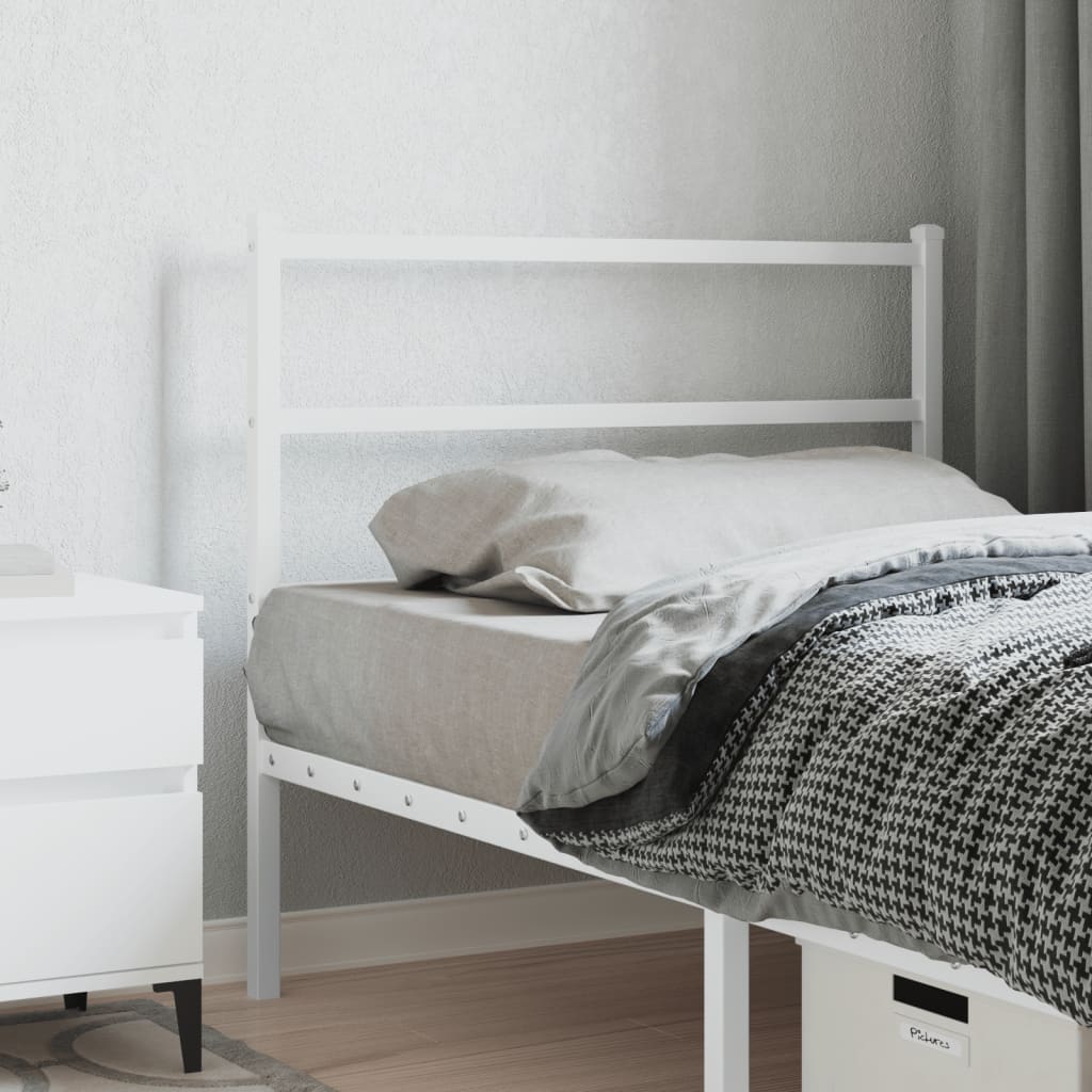 Tête de Lit Industrielle en Métal avec Barreaux-Blanc-1-107 cm-La-Fabrique-Industrielle