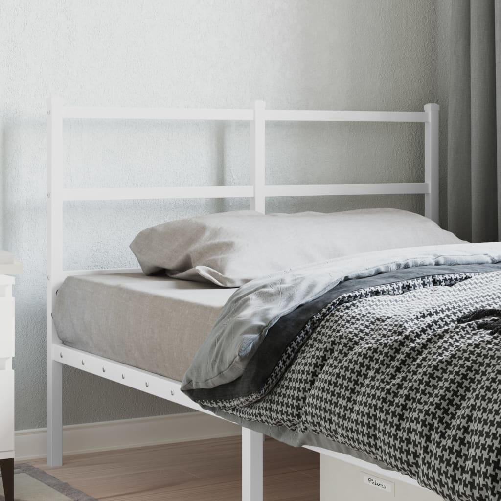 Tête de Lit Industrielle en Métal avec Barreaux-Blanc-1-120 cm-La-Fabrique-Industrielle