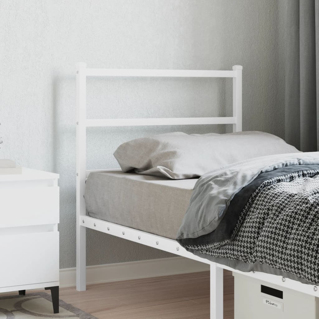 Tête de Lit Industrielle en Métal avec Barreaux-Blanc-1-75 cm-La-Fabrique-Industrielle