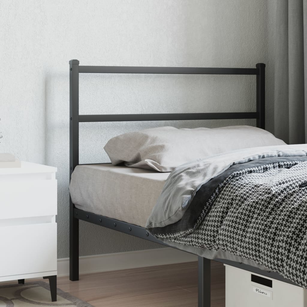 Tête de Lit Industrielle en Métal avec Barreaux-Noir-1-107 cm-La-Fabrique-Industrielle