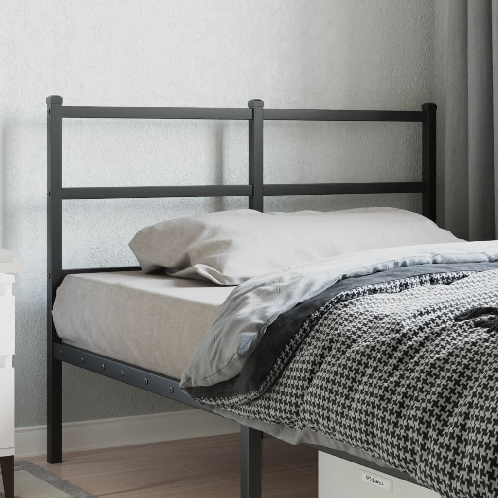 Tête de Lit Industrielle en Métal avec Barreaux-Noir-1-120 cm-La-Fabrique-Industrielle