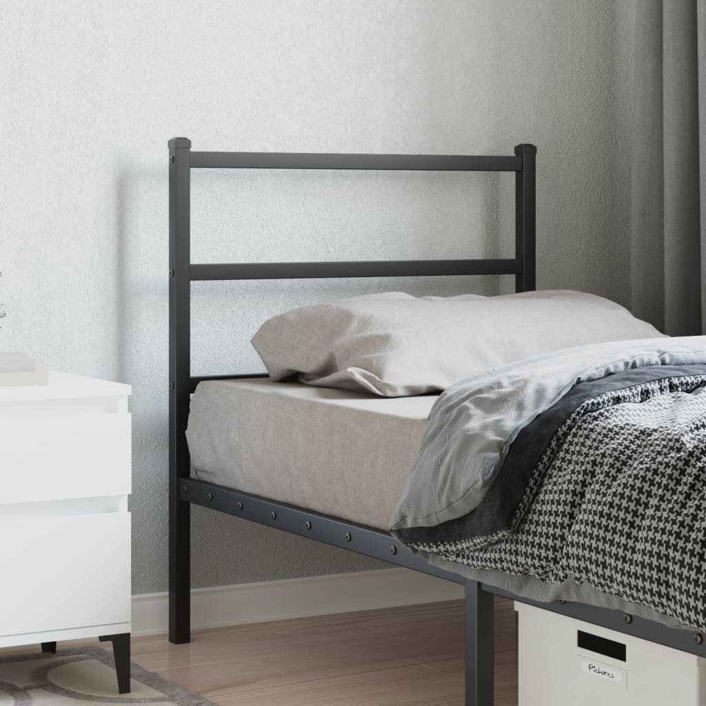 Tête de Lit Industrielle en Métal avec Barreaux-Noir-1-75 cm-La-Fabrique-Industrielle