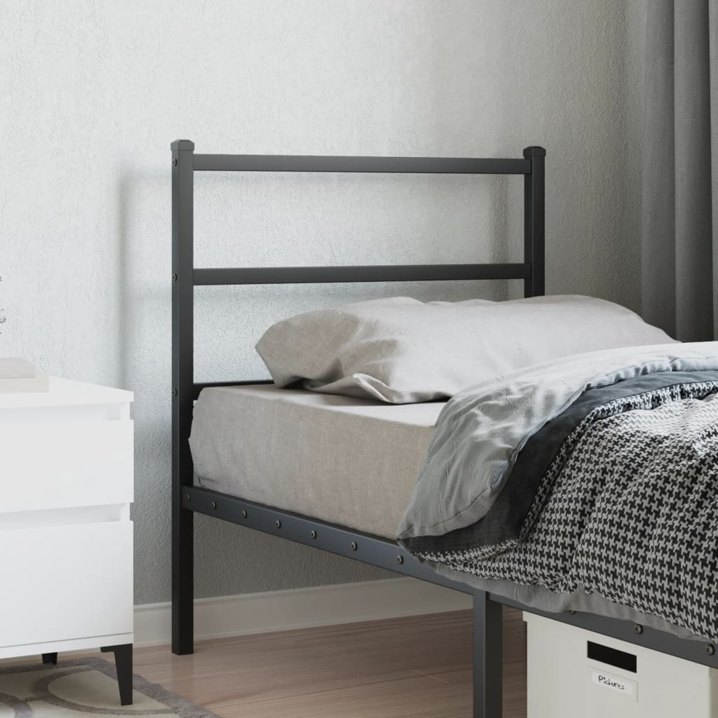 Tête de Lit Industrielle en Métal avec Barreaux-Noir-1-80 cm-La-Fabrique-Industrielle
