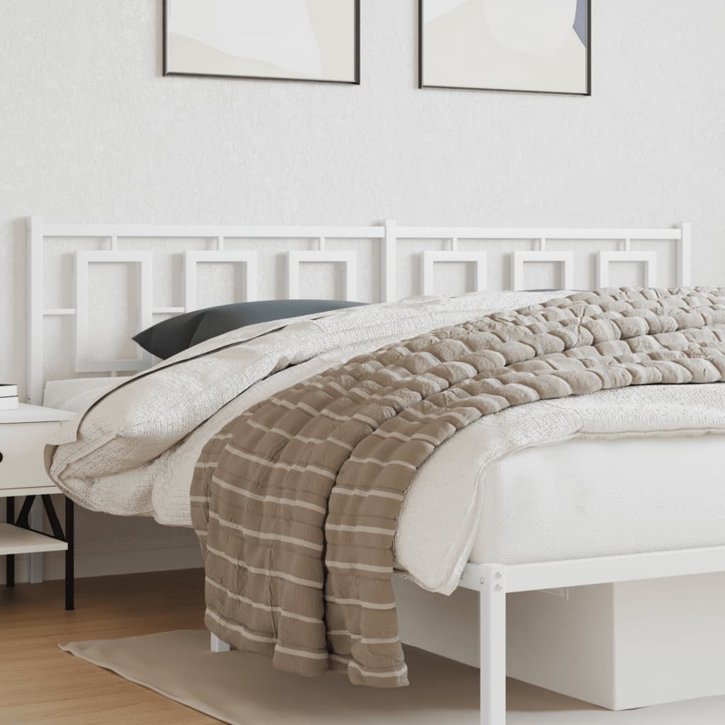 Tête de Lit Industrielle en Métal design-Blanc-1-200 cm-La-Fabrique-Industrielle